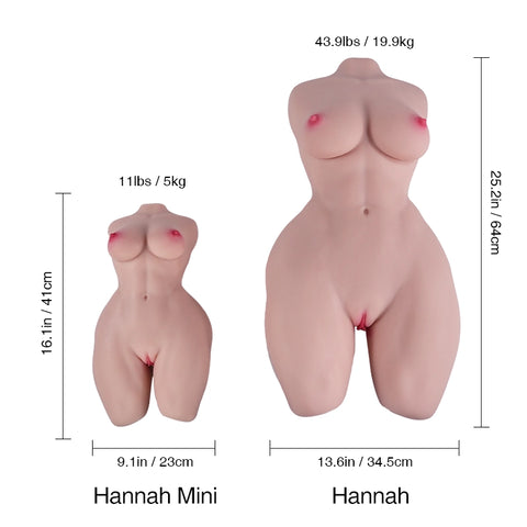 T619-11LB Hannah Mini Muscular Sex Doll Male Masturbator丨Tantaly