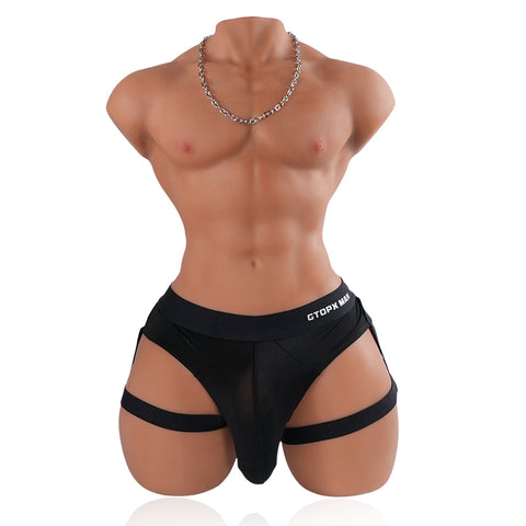 T636 - 33.7 lbs/6.7 ft  Mark Dildo Realistic TPE Male Sex Doll Torso with Big Dick | Tantaly