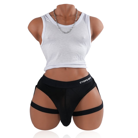 T636 - 33.7 lbs/6.7 ft  Mark Dildo Realistic TPE Male Sex Doll Torso with Big Dick | Tantaly