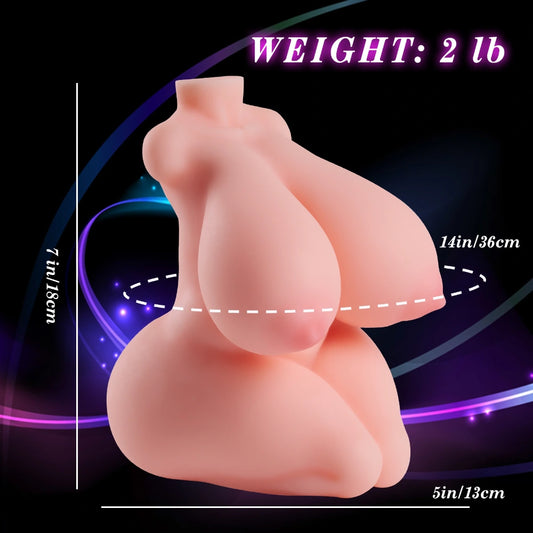 P117-2.2 lbs Fake Pussy Realistic Masturbator Mini BBW Sex Doll Torso【IN Stock】 | MRL