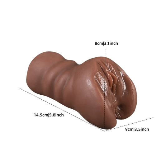 P52-Black Pocket Pussy Tan Skin Color