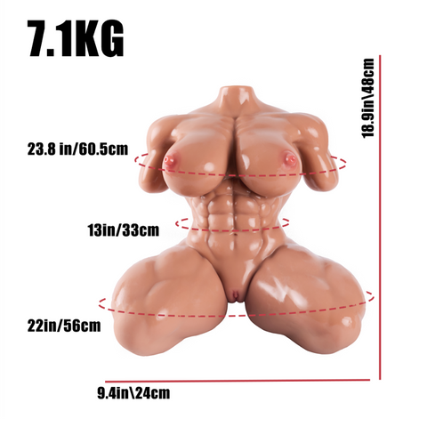 T648-15.7lbs Muscle Girl TPE Female Hentai Sex Doll | MRL