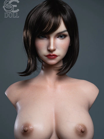 T286-114cm( 3ft9″)-22kg F-cup Natural Zoe Ellis.A Silicone Realistic Sex Doll Torso With Head 【IN Stock US】｜SE Doll