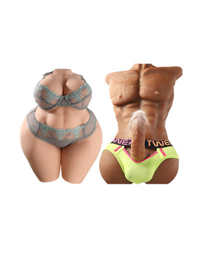 C101-BBW+Big Dick --Sex doll torso combination package for couples.（$27 cheaper than buying individually）