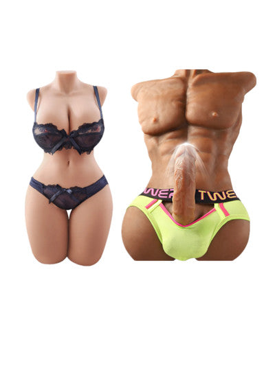 C104-Big Dick+LifeSize Sex Doll Torso  combination package for couples.（$40 cheaper than buying individually）