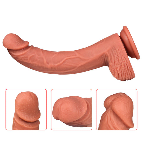 D005- (10.2'')male torso silicone big dildo