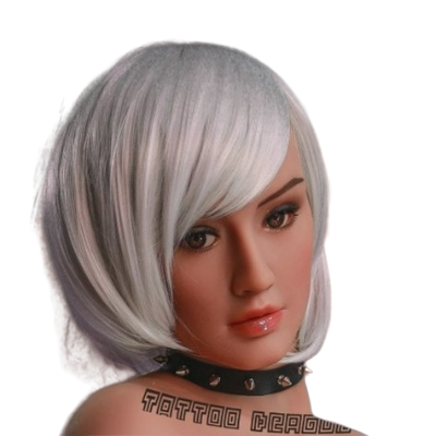 H016  Realistic Sex Doll Head with Natural Smileolor