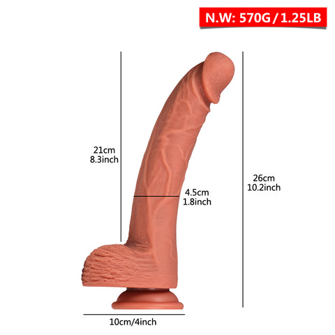 L005- (10.2'')male torso silicone big dildo