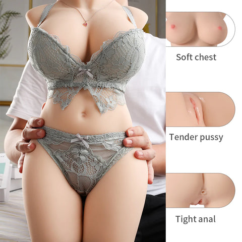 C102-Curvy Lightweight+Big Dick --Sex doll torso combination package for couples.（$30 cheaper than buying individually）
