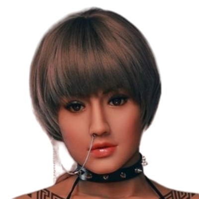 H016  Realistic Sex Doll Head with Natural Smileolor