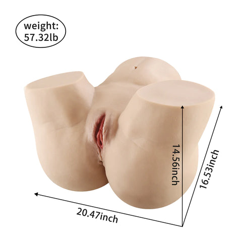C103-Fat Big Ass+Big Dick --חבילה משולבת בובת פלג גוף עליון לזוגות. ($28 זול יותר מקנייה בנפרד) 