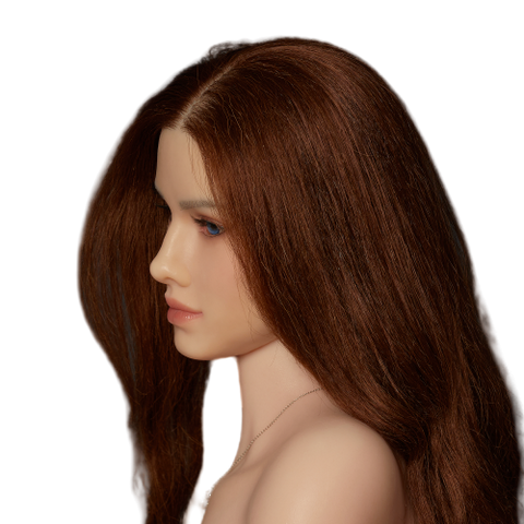 H601 CST Silicone Sex Doll Face | Blue Eyes