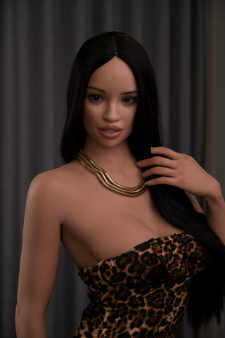 F691-Mina 170cm/5ft5 Summer Elves High-quality Silicone Black Sex Doll