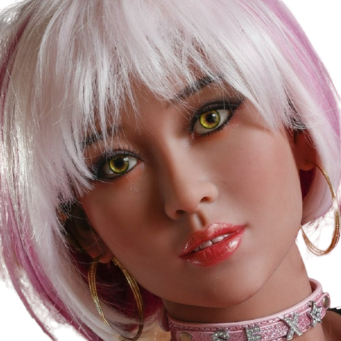 H036 Lifelike Sex Doll Head with Short Eyelashes