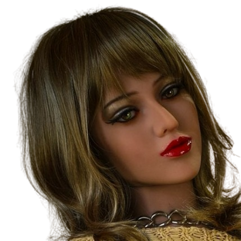 H029 European Sex Doll Head with Pointed Chin