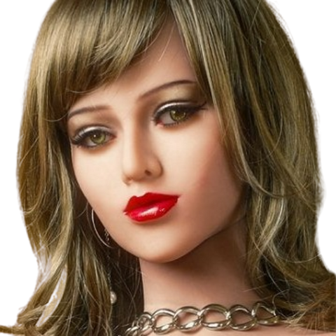 H029 European Sex Doll Head with Pointed Chin