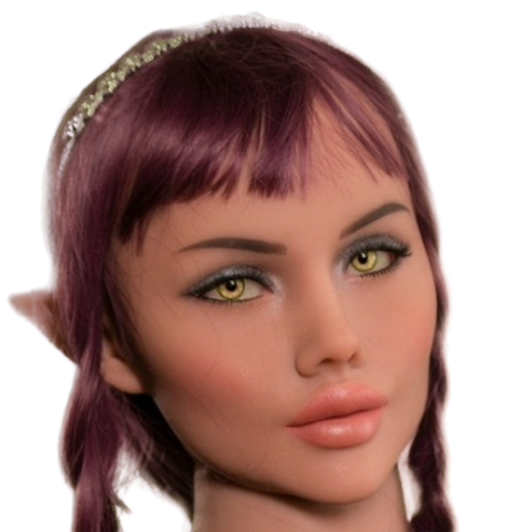 H004 Exotic Latina Sex Doll Head with Full Lips