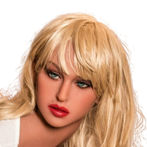 H020 Delicate Blonde Sex Doll Head