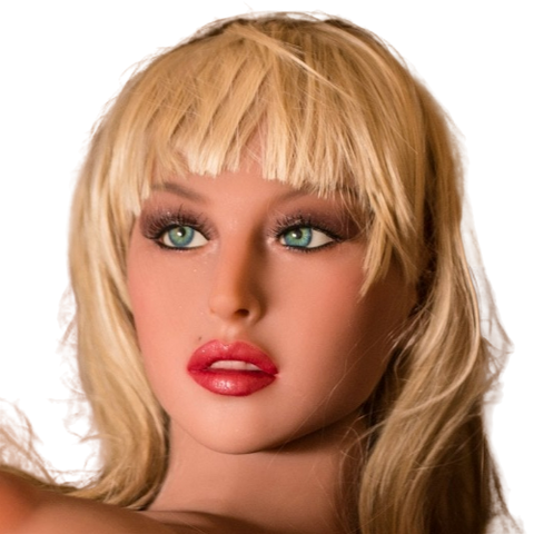H020 Delicate Blonde Sex Doll Head