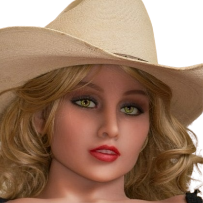 H038 Sexy Sex Doll Head with Blonde Highlights