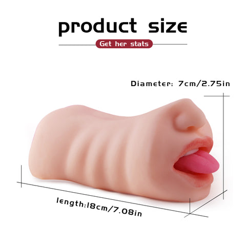 P36-Realistic Masturbator For Oral Sex